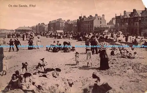 R193399 On the Sands Rhyl Valentines Serie