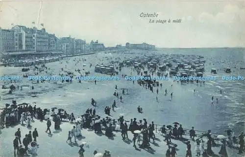 R197258 Ostende La plage a midi V G 1913