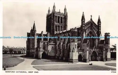 R193413 Hereford Cathedral West End Photochrom 1958