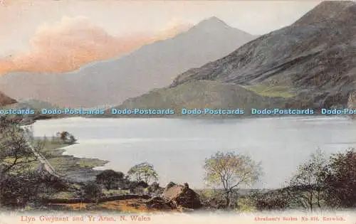 R193451 Llyn Gwynant and Yr Aran N Wales Abrahams Series No 516