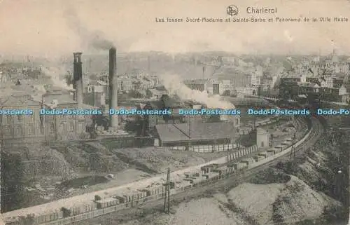 R194929 Charleroi Les fosses Sacre Madame et Sainte Barbe et Panorama de la Vill