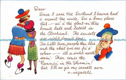 R193464 Dear Since I cam tae Scotland Scotch Message Valentines 1964