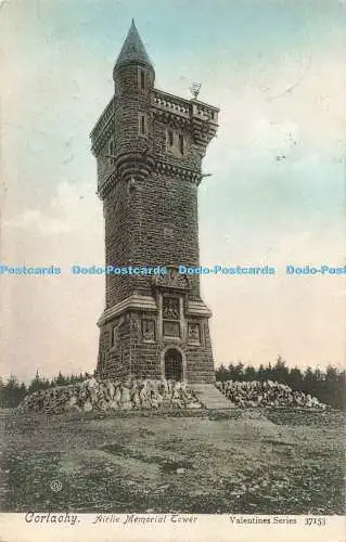 R195971 Cortachy Airlie Memorial Tower Valentines Serie 37153 1907