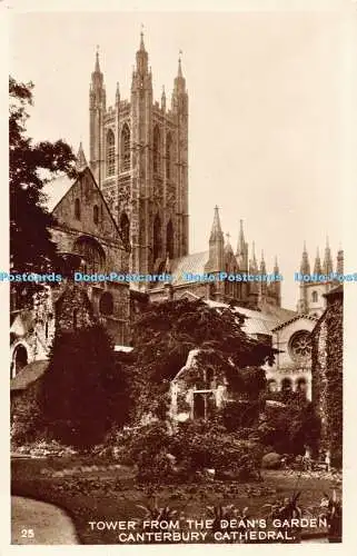 R193478 Turm aus der Deans Garden Canterbury Cathedral RP