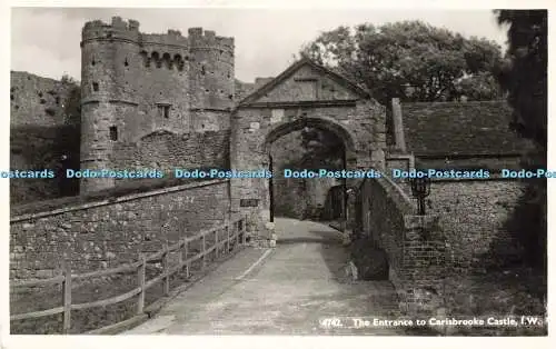 R194951 4742 The Entrance to Carisbrooke Castle I W RP Nigh