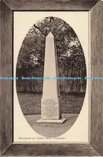 R195991 Monument in Castle Park Colchester No 637