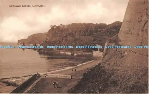 R193507 Bathing Cove Dawlish V E Reynolds britische Manufaktur durchgehend