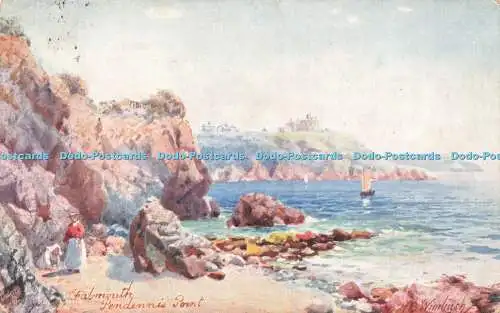 R195035 Falmouth Pendennis Point Oilette 7072 Tuck 1909 H B Wimbush