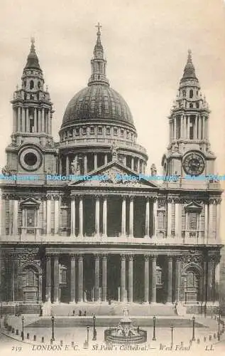 R195060 London E C St Pauls Cathedral West Front LL