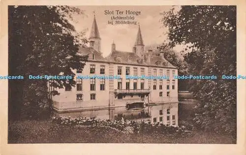 R197471 Slot Ter Hooge Achterzijde bij Middelburg Weenenk and Snel W and S H