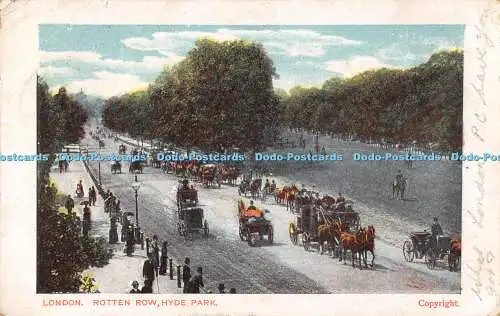 R193627 London Rotten Row Hyde Park 1904