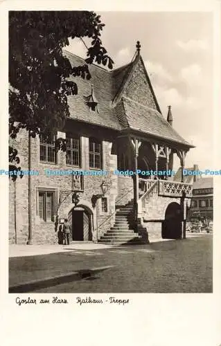 R195182 Goslar am Harz Rathaus Treppe Jordan Staat