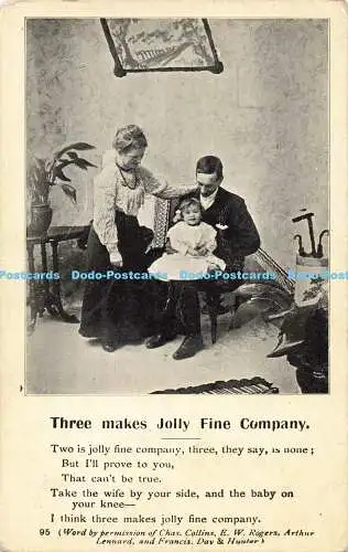 R195183 Drei Marken Jolly Fine Company Two ist eine lustige feine Firma Chas Collins E