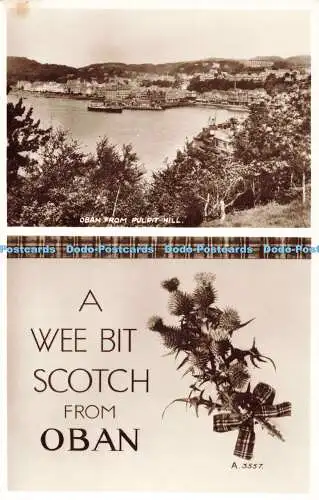 R195193 Oban from Pulpit Hill A Wee Bit Scotch from Oban Valentines RP