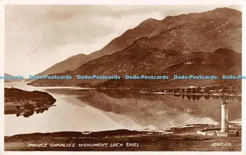 R193714 Prince Charles Monument Loch Shiel 2067 Valentines RP