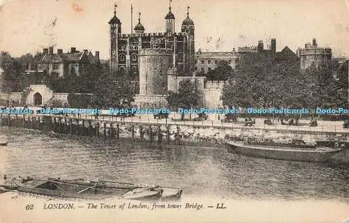 R198809 62 London The Tower of London From the Tower Bridge LL Levy 1931