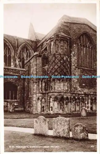 R196276 N W Transept Christchurch Priory RP Sunny South Serie Dearden and Wade