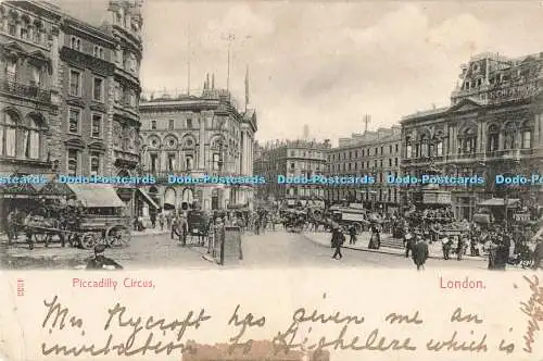 R198855 Piccadilly Circus London Stengel 1905