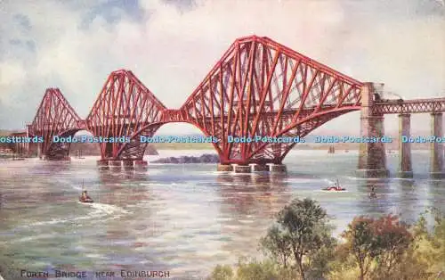 R197691 Forth Bridge near Edinburgh Valentines Art Colour