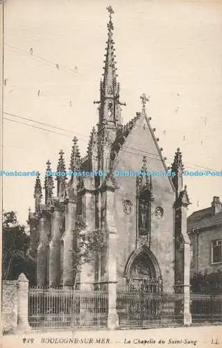 R195338 Boulogne Sur Mer La Chapelle au Saint Sang LL Levy Fils