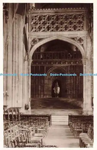 R196354 The Choir Screen Canterbury Cathedral RP