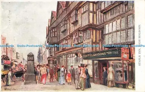 R197740 Staple Inn High Holborn Regal Kunstverlag Rapco Postkartenserie Nr. 30