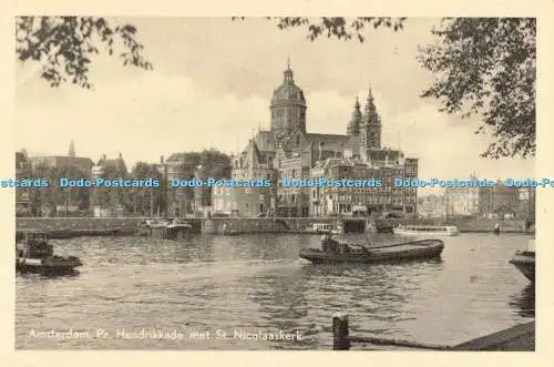 R198995 Amsterdam Pr Hendrikkade met St Nicolaaskerk N V Hema