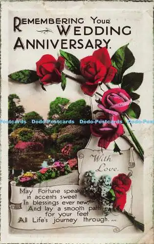 R196452 Erinnerung an Ihren Hochzeitstag mit Liebe Möge das Glück sprechen