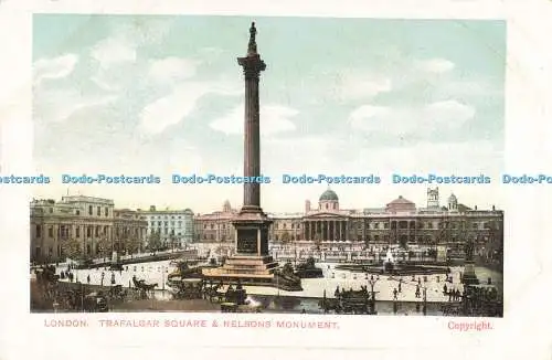 R197964 London Trafalgar Square and Nelsons Monument