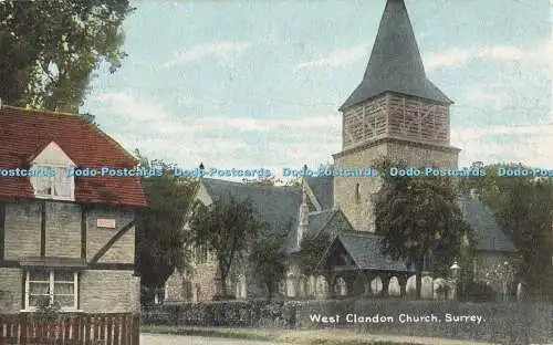 R196613 West Clandon Church Surrey Kunst Postkarten Christliche Romane Verlag