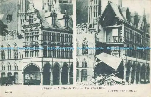 R200743 Reproduktion Interdite 140711 Antony Ypres Hotel de Ville The Town Hall