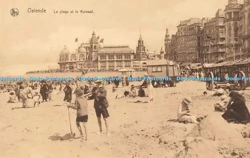 R196640 Nels Ostende La plage et le Kursaal Ern Thill