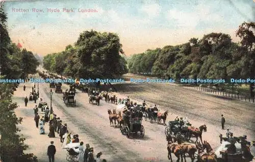 R199222 Rotten Row Hyde Park London 1908