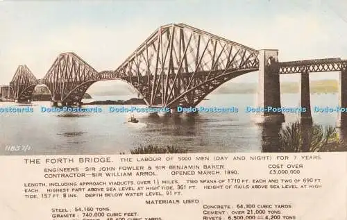 R196645 The Forth Bridge Die Arbeit von 5000 Männern seit 7 Jahren Valentines Collo Col