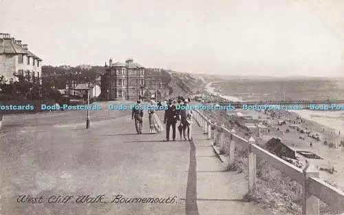 R196649 West Cliff Walk Bournemouth Kunst Postkarten Bretts Publikationen