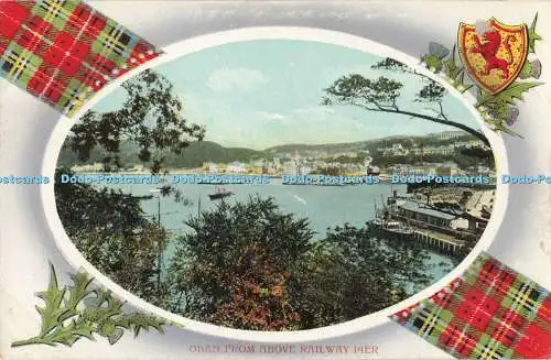 R196698 Oban von oben Railway Pier Valentines Serie