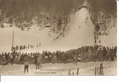 PC31844 St. Cergue en Hiver. Concours de Ski. J. Luscher