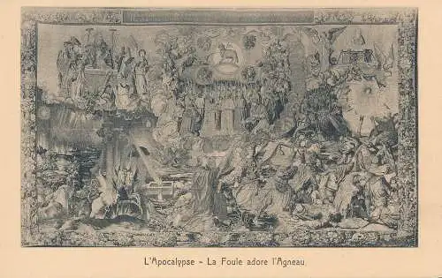 PC30029 L Apocalypse. La Foule Adore l Agneau. F. Devolder