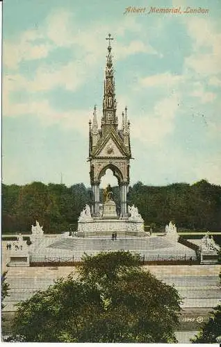 PC29030 Albert Memorial. London. Valentinstag. Nr 13849