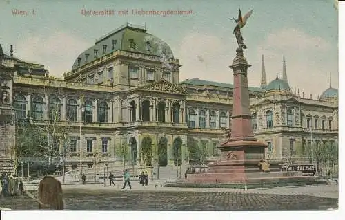 PC33596 Wien. I.Universität mit Liebenbergdenkmal. Serie W 24