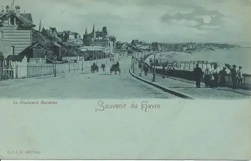 PC33407 Souvenir du Havre. Le Boulevard Maritime. R. und J. D