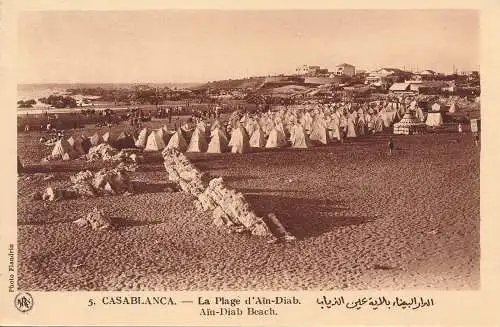 PC53135 Casablanca. Ain Diab Beach. Flandrin. Nr 5