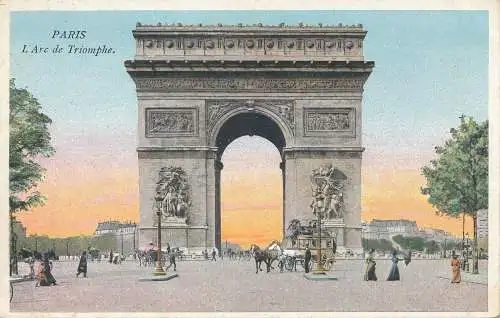 PC52874 Paris. L Arc de Triomphe. B. Hopkins