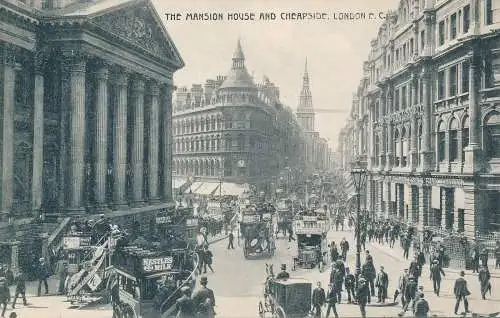 PC59689 The Mansion House und Cheapside. London. E.C