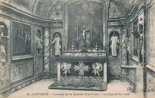 PC50959 Dauphine. Couvent de la Grande Chartreuse. La Chapelle St. Louis. Nr 68