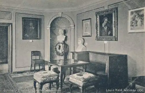 PC53282 Schillers Empfangszimmer in Weimar. Louis Held. B. Hopkins