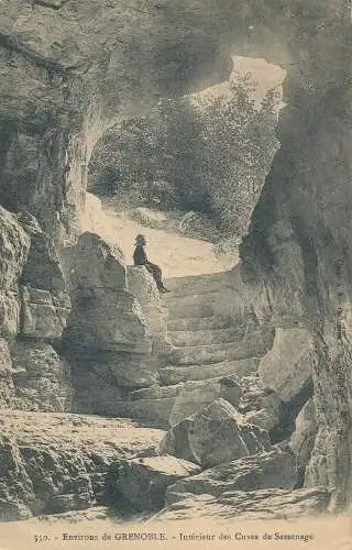 PC52269 Environs de Grenoble. Interieur des Cuves de Sassenage. Nr 550. 1912