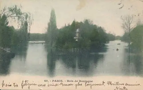 PC52259 Paris. Bois de Boulogne. 1905