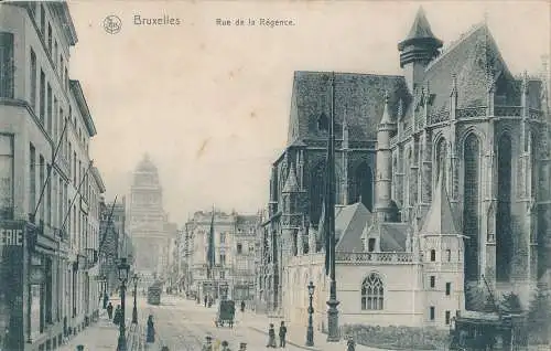 PC51749 Bruxelles. Rue de la Regence. Nels