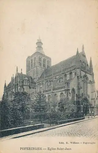 PC54711 Poperinghe. Eglise Saint Jean. E. Willems